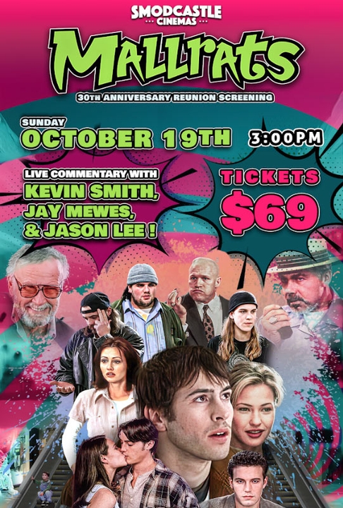 poster for Mallrats (30th Anniversary) SUNDAY SHOW - Start/Stop Screening with Kevin, Jay Mewes & Jason Lee