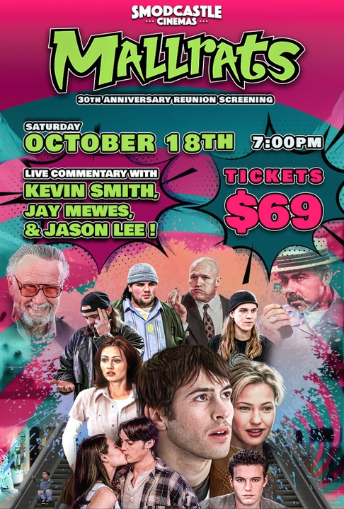 poster for Mallrats (30th Anniversary) Start/Stop Screening with Kevin, Jay Mewes & Jason Lee