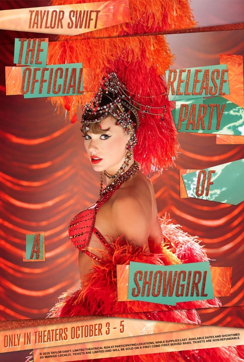 poster for Taylor Swift | The Official Release Party of a Showgirl