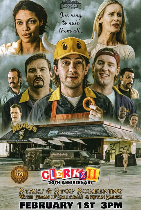 poster for Clerks II - 20th Anniversary - Start/Stop Screening with Kev and Brian O'Halloran