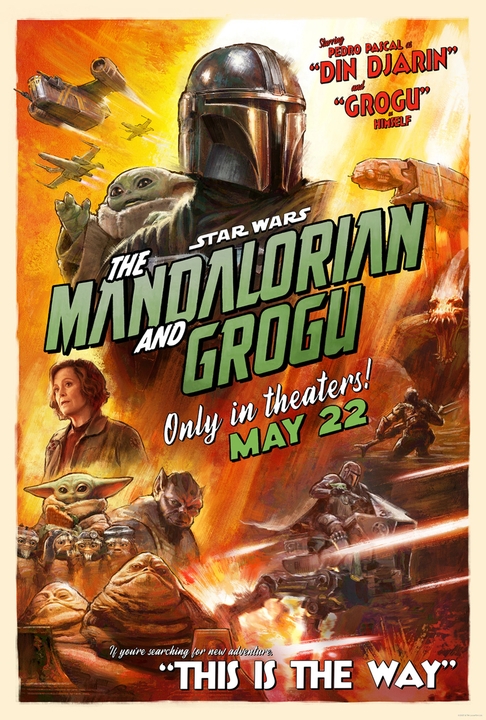 poster for Star Wars: The Mandalorian and Grogu